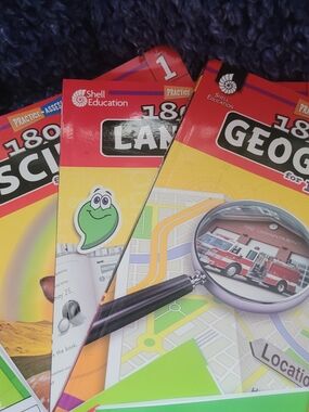 180 Days of Geography Practice Book - Red, Yellow, Green